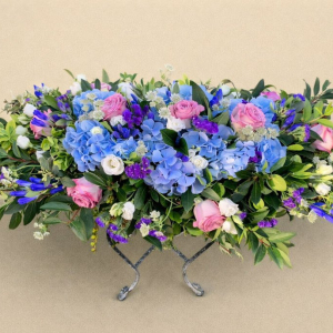spray of flowers for coffin