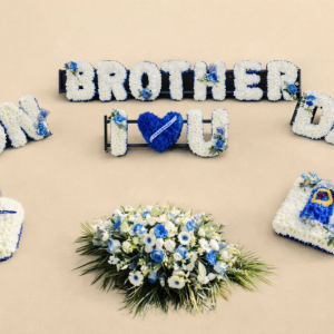 several-words-white-flower-small-posy-blue